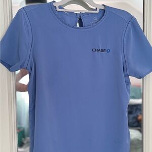 Chase Bank shirt very cute and comfy! Pretty blue
